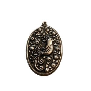 International Silver Partridge in a pear tree ornamental pendant
